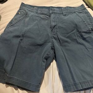 Weatherproof Men's Slate Blue Flat Front Shorts